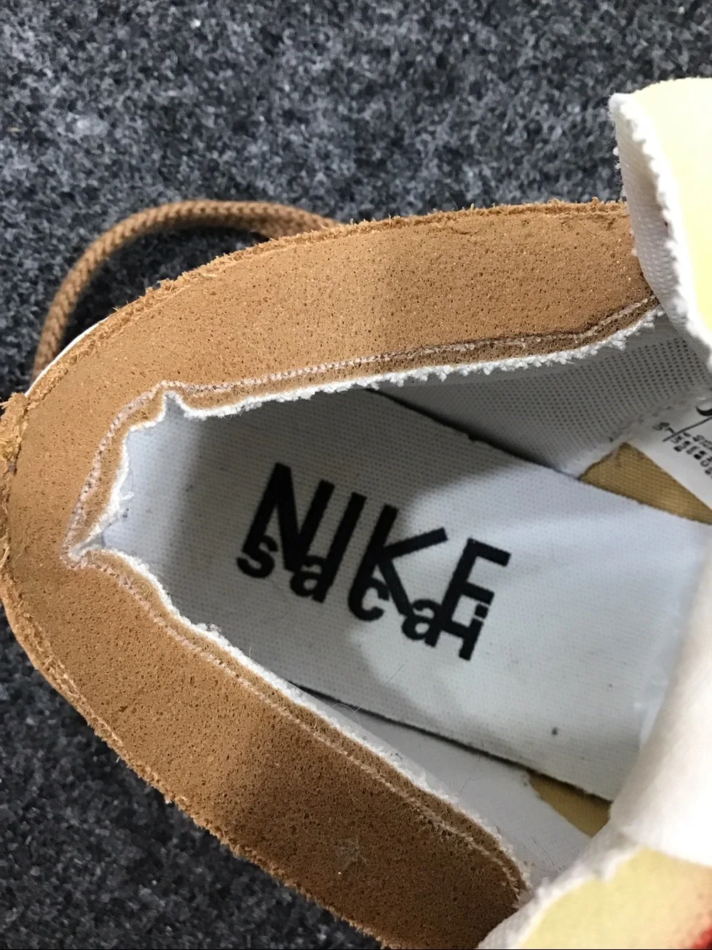 Nike Blazer Sacai low top suede sneakers DD1877-200 double stack
